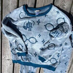 Wizarding World HARRY POTTER Cozy Fleece 2 PC Pajama‎ Set Size L Lounge Joggers